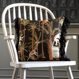 Mind the Gap Pillow Mind The Gap BARBADOS Anthracite Linen Cushion (LC40006)