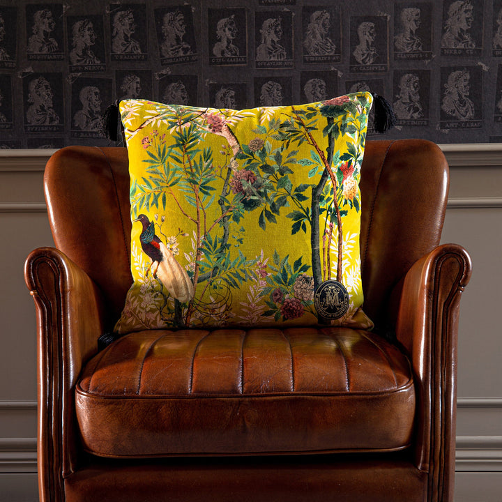 Royal Garden velvet pillow by Mind the Gap (LC40056), room setting