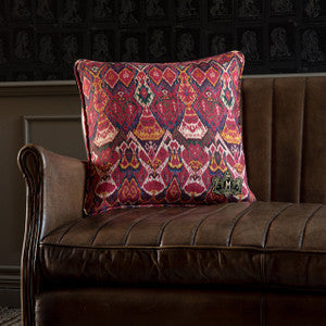 Mind the Gap Pillow Mind The Gap UZBEK IKAT Linen Cushion (LC40037)