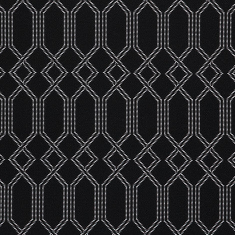 145153 Connection Onyx by Sunbrella Designer Fabric Sunbrella Fusion Sunbrella® Acrylic, Sunbrella® Polyester USA or Imported 5-Year Horizontal: 5.6 in. and Vertical: 7.8 in. 54 in. - Swanky Fabrics -