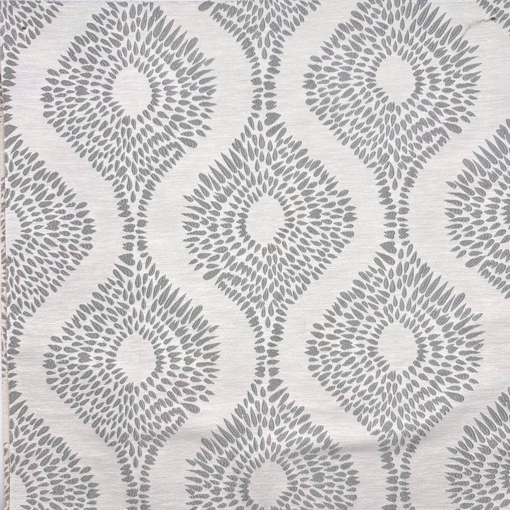 Emb By Lomasi B Ice by Europatex Designer Fabric Embroideries by Lomasi 70% Polyester, 15% Cotton, 15% Linen 9.71" H, 9.89" V 54.00 inches - Swanky Fabrics -