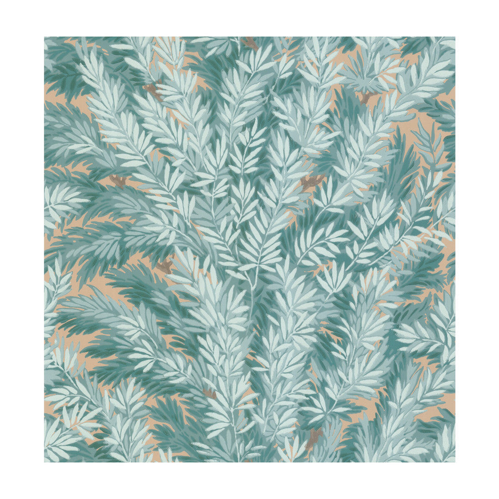 Florencecourt Teal by Cole & Son Designer Wallcovering COLE & SON ARCHIVE ANTHOLOGY PAPER - 100% United Kingdom - Horizontal: - and Vertical: 21 20.5 - Swanky Fabrics -