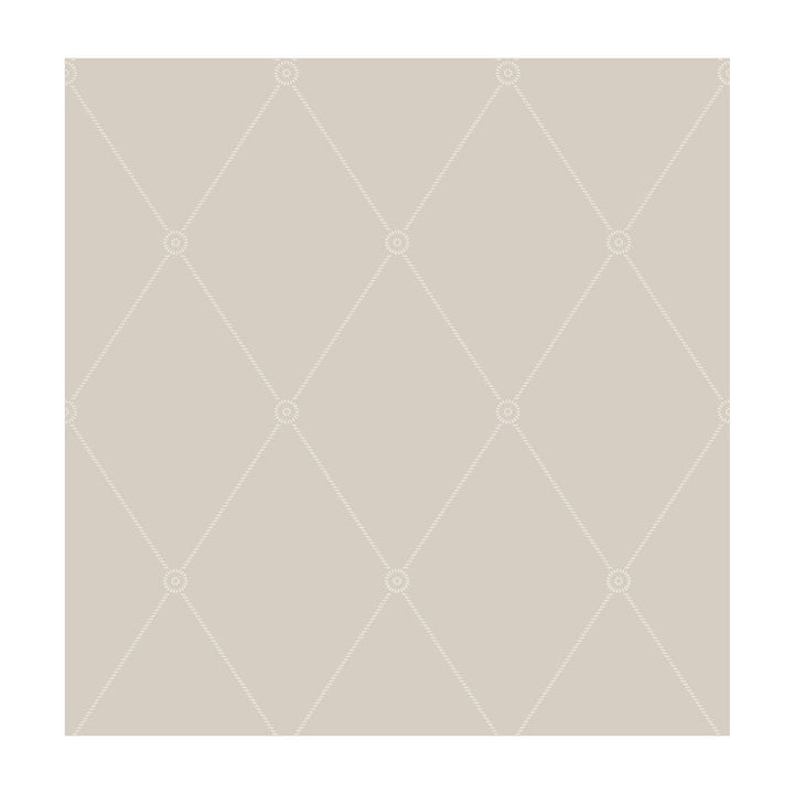 Large Georgian Rope Trellis Putty by Cole & Son Designer Wallcovering COLE & SON ARCHIVE ANTHOLOGY PAPER - 100% United Kingdom Horizontal: and Vertical: 10.4 20.5 - Swanky Fabrics -