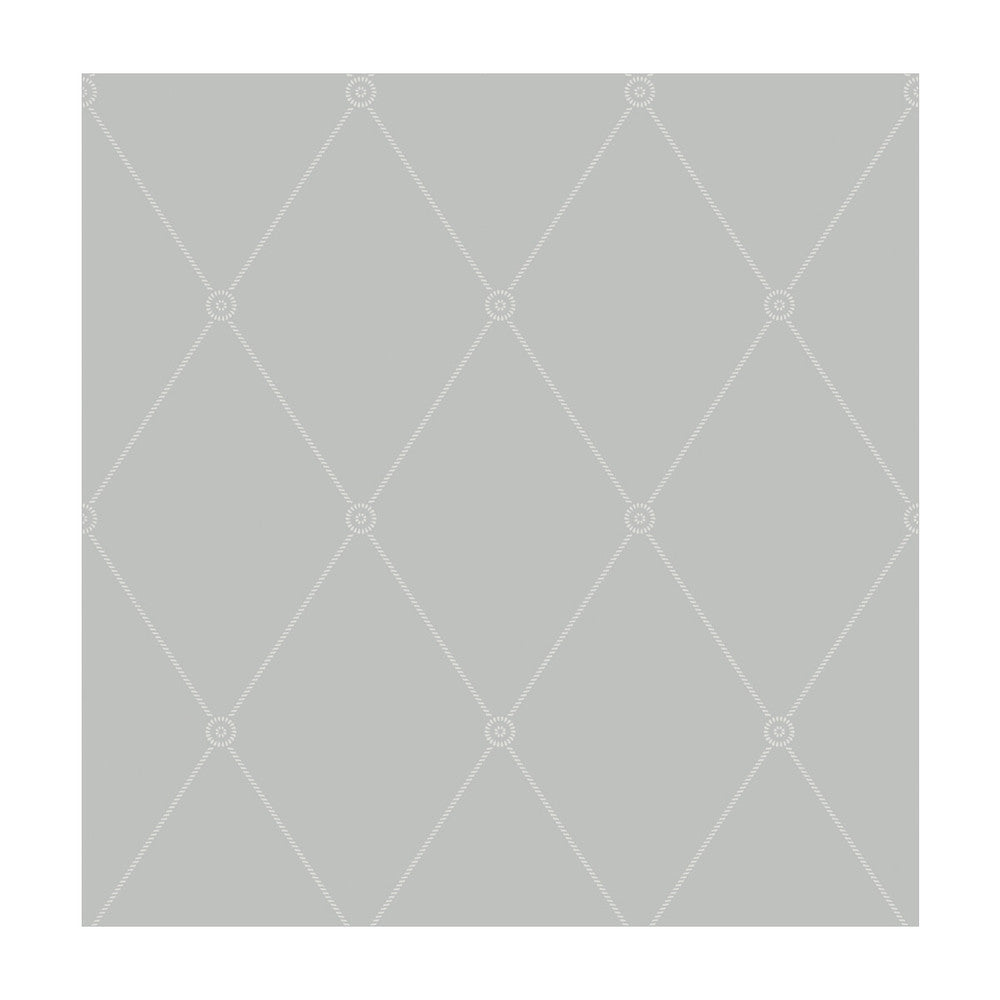 Large Georgian Rope Trellis Grey by Cole & Son Designer Wallcovering COLE & SON ARCHIVE ANTHOLOGY PAPER - 100% United Kingdom - Horizontal: - and Vertical: 10.4 20.5 - Swanky Fabrics -