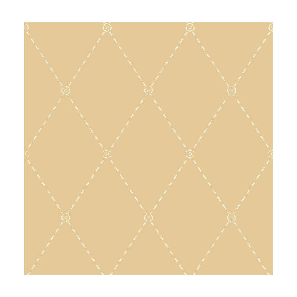 Large Georgian Rope Trellis Yellow by Cole & Son Designer Wallcovering COLE & SON ARCHIVE ANTHOLOGY PAPER - 100% United Kingdom - Horizontal: - and Vertical: 10.4 20.5 - Swanky Fabrics -