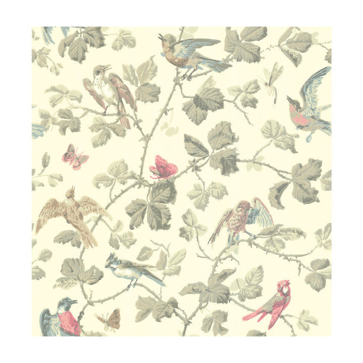 Winter Birds Linen by Cole & Son Designer Wallcovering COLE & SON ARCHIVE ANTHOLOGY PAPER - 100% United Kingdom - Horizontal: - and Vertical: 21.1 20.5 - Swanky Fabrics -