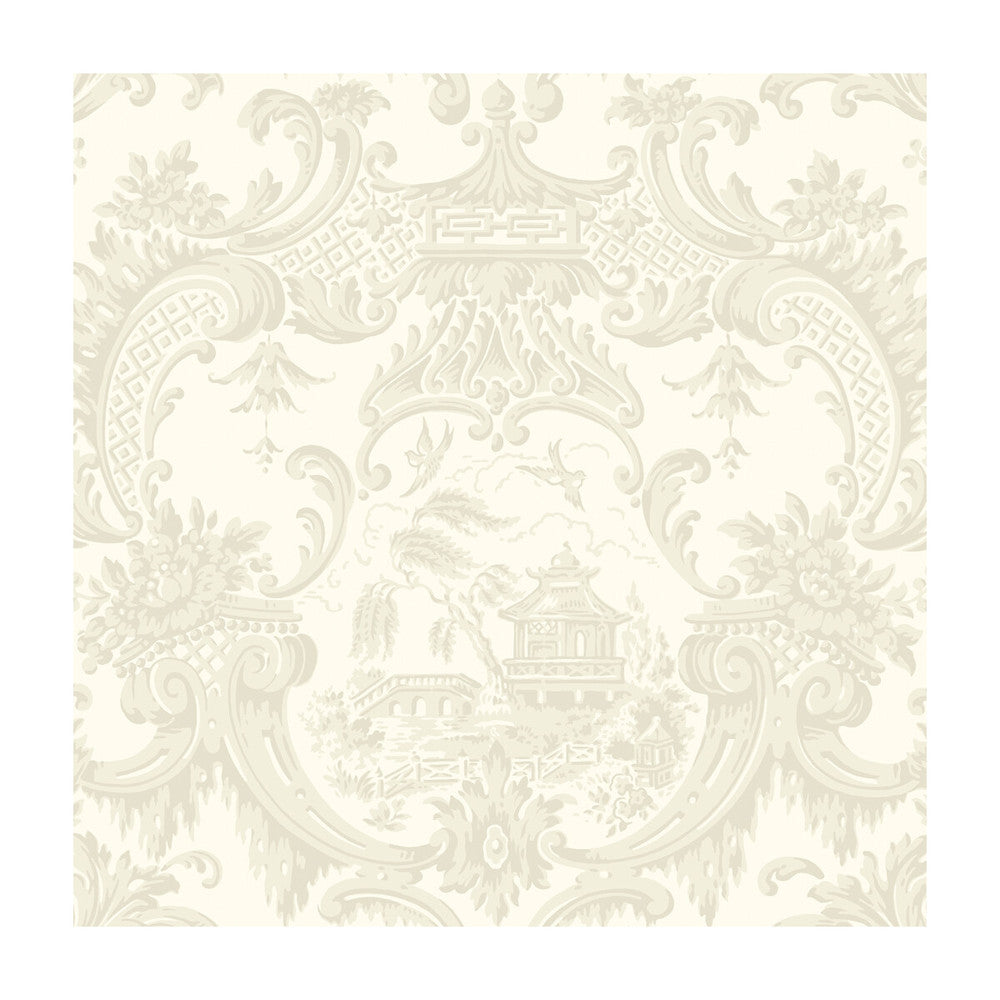 Chippendale China Ivory by Cole & Son Designer Wallcovering COLE & SON ARCHIVE ANTHOLOGY PAPER - 100% United Kingdom Horizontal: and Vertical: 20.5 20.5 - Swanky Fabrics -