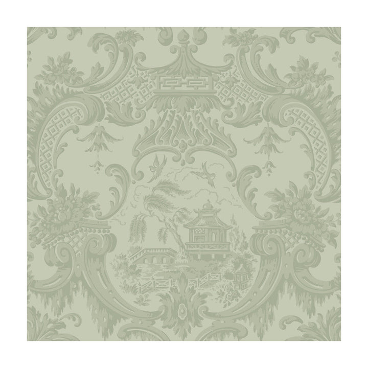 Chippendale China Olive by Cole & Son Designer Wallcovering COLE & SON ARCHIVE ANTHOLOGY PAPER - 100% United Kingdom Horizontal: and Vertical: 20.5 20.5 - Swanky Fabrics -