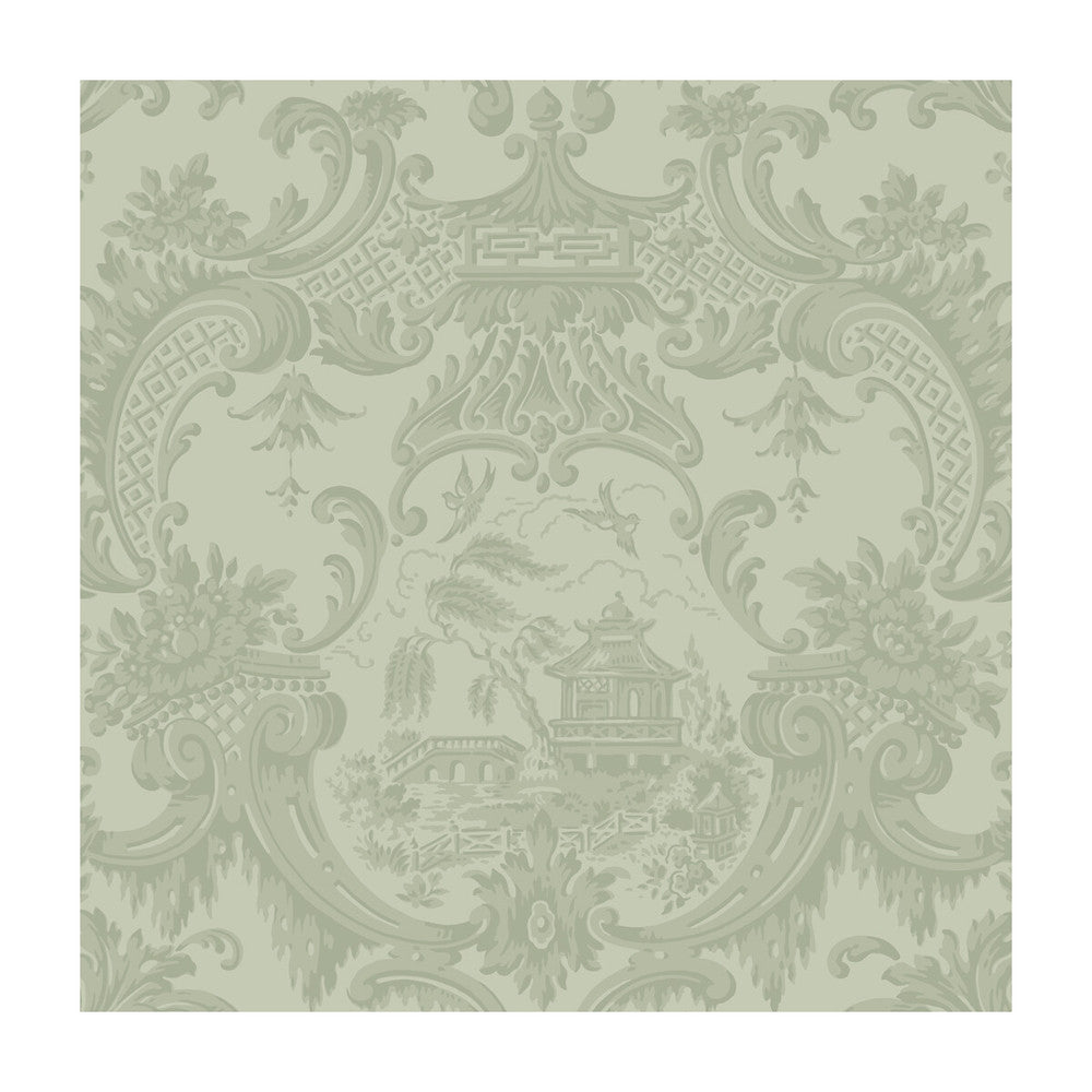 Chippendale China Olive by Cole & Son Designer Wallcovering COLE & SON ARCHIVE ANTHOLOGY PAPER - 100% United Kingdom Horizontal: and Vertical: 20.5 20.5 - Swanky Fabrics -