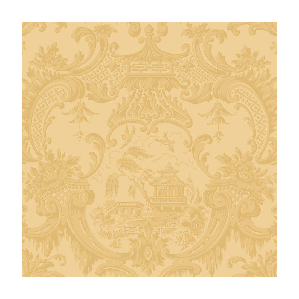 Chippendale China Yellow by Cole & Son Designer Wallcovering COLE & SON ARCHIVE ANTHOLOGY PAPER - 100% United Kingdom - Horizontal: - and Vertical: 20.5 20.5 - Swanky Fabrics -