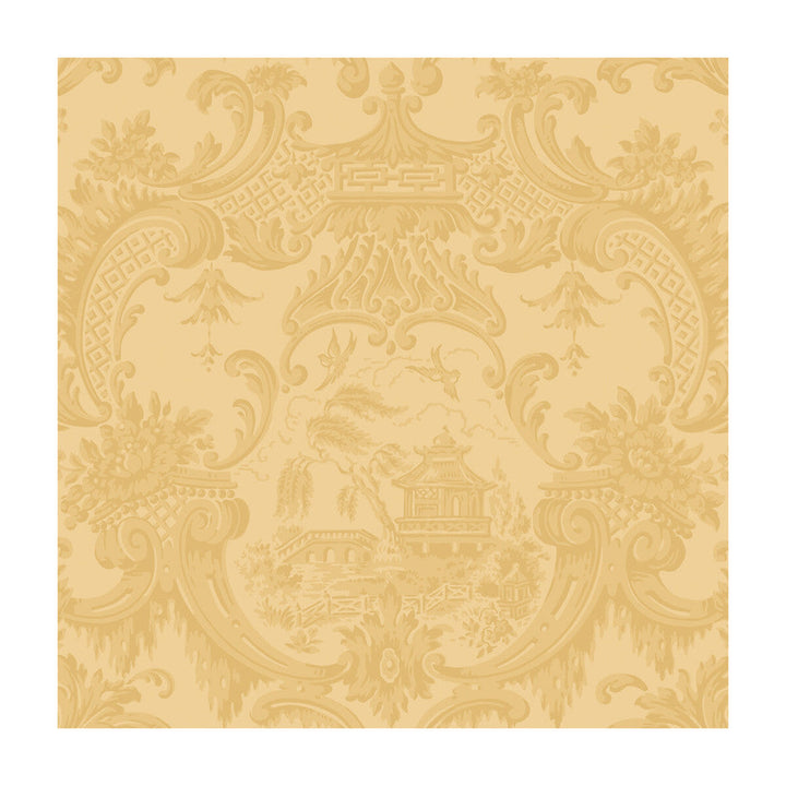 Chippendale China Yellow by Cole & Son Designer Wallcovering COLE & SON ARCHIVE ANTHOLOGY PAPER - 100% United Kingdom Horizontal: and Vertical: 20.5 20.5 - Swanky Fabrics -