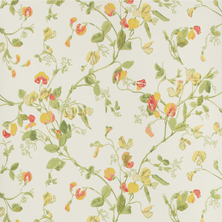 Sweet Pea Pink & Yellow by Cole & Son Designer Wallcovering COLE & SON ARCHIVE ANTHOLOGY PAPER - 100% United Kingdom - Horizontal: - and Vertical: 15 20.5 - Swanky Fabrics -
