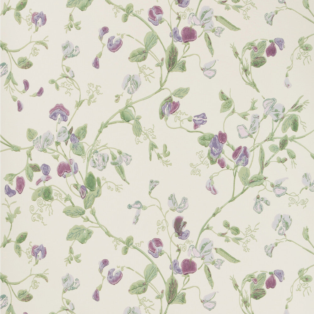 Sweet Pea Violet by Cole & Son Designer Wallcovering COLE & SON ARCHIVE ANTHOLOGY PAPER - 100% United Kingdom - Horizontal: - and Vertical: 15 20.5 - Swanky Fabrics -