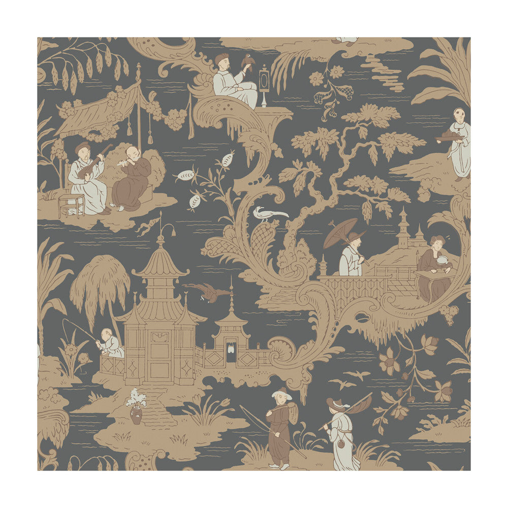 Chinese Toile Charcoal by Cole & Son Wallcovering Cole & Son Wallcovering Chinese Toile CharcoalWallcovering COLE & SON ARCHIVE ANTHOLOGY PAPER - 100% United Kingdom </p><p>Repeat: H: , V: 21 20.5 - Fabric Carolina -