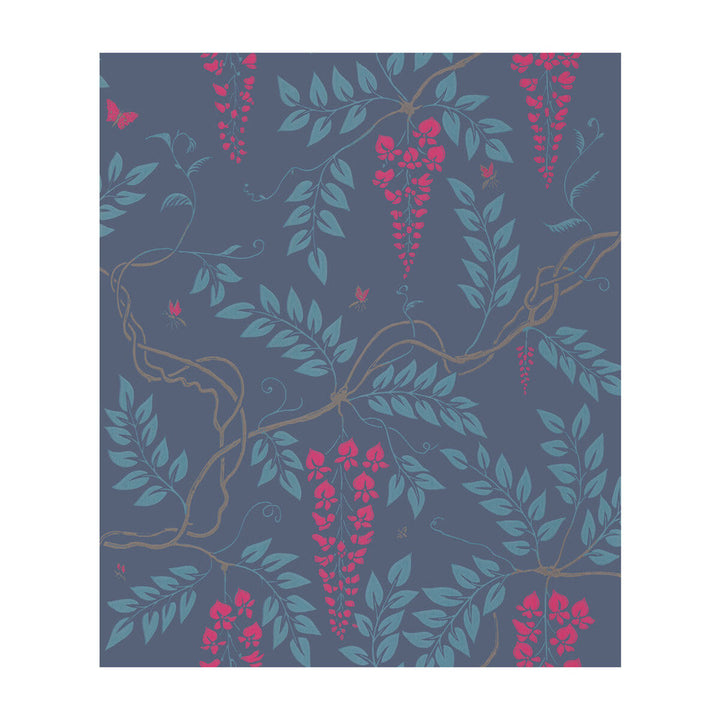 Egerton Indigo by Cole & Son Designer Wallcovering COLE & SON ARCHIVE ANTHOLOGY PAPER - 100% United Kingdom - Horizontal: - and Vertical: 24 20.5 - Swanky Fabrics -