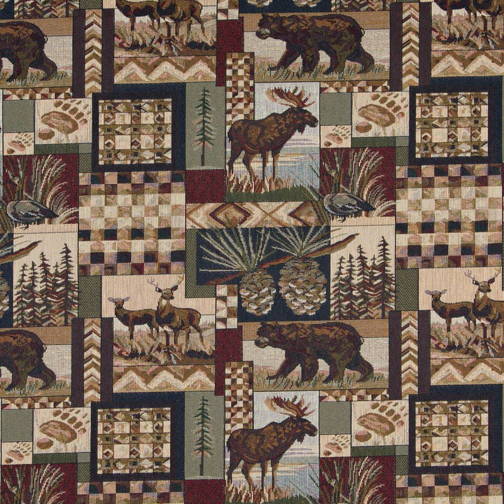 1014 Aspen by Charlotte Designer Fabric Themes of Tapestry II 53% Cotton, 47% Polyester Canada Exceeds 100,000 Wyzenbeek Rubs (Heavy Duty) Horizontal: 14.5" x Vertical: 14" 54 Inches - Swanky Fabrics -
