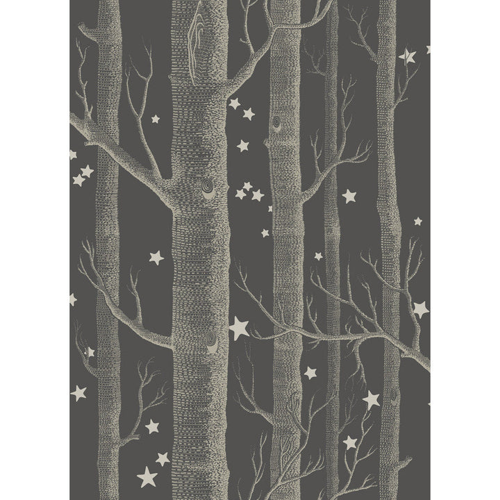 Woods & Stars Charcoal by Cole & Son Designer Wallcovering COLE & SON WHIMSICAL PAPER - 100% United Kingdom - Horizontal: - and Vertical: 28.3 20.5 - Swanky Fabrics -
