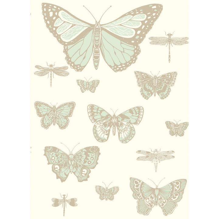 Butterflies & Dragonflies Duck Egg Ivry by Cole & Son Wallcovering Cole & Son Wallcovering Butterflies & Dragonflies Duck Egg IvryWallcovering COLE & SON WHIMSICAL PAPER - 100% United Kingdom </p><p>Repeat: H: , V: 28.3 20.5 - Fabric Carolina -