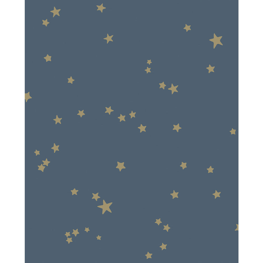 Stars Midnight Blu by Cole & Son Designer Wallcovering COLE & SON WHIMSICAL PAPER - 100% United Kingdom - Horizontal: - and Vertical: 25.2 20.5 - Swanky Fabrics -