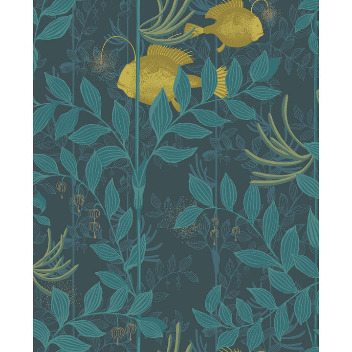 Nautilus Dark Blue by Cole & Son Designer Wallcovering COLE & SON WHIMSICAL PAPER - 100% United Kingdom - Horizontal: - and Vertical: 25.2 20.5 - Swanky Fabrics -