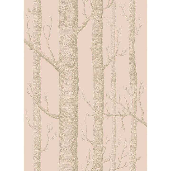 Woods Pink/Gilver by Cole & Son Designer Wallcovering COLE & SON WHIMSICAL PAPER - 100% United Kingdom Horizontal: and Vertical: 28.3 20.5 - Swanky Fabrics -