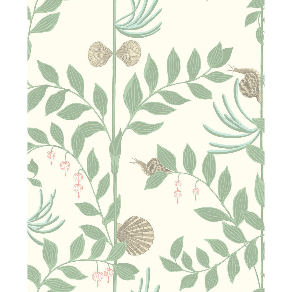 Secret Garden Soft Green by Cole & Son Designer Wallcovering COLE & SON WHIMSICAL PAPER - 100% United Kingdom - Horizontal: - and Vertical: 25.2 20.5 - Swanky Fabrics -