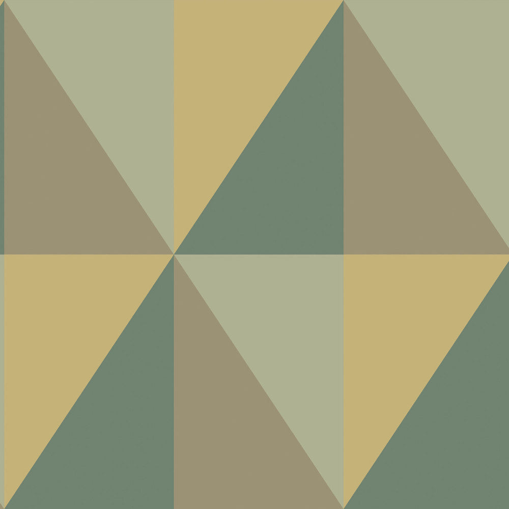Apex Grand Green by Cole & Son Designer Wallcovering COLE & SON GEOMETRIC II PAPER - 100% United Kingdom Horizontal: and Vertical: 27 27 - Swanky Fabrics -