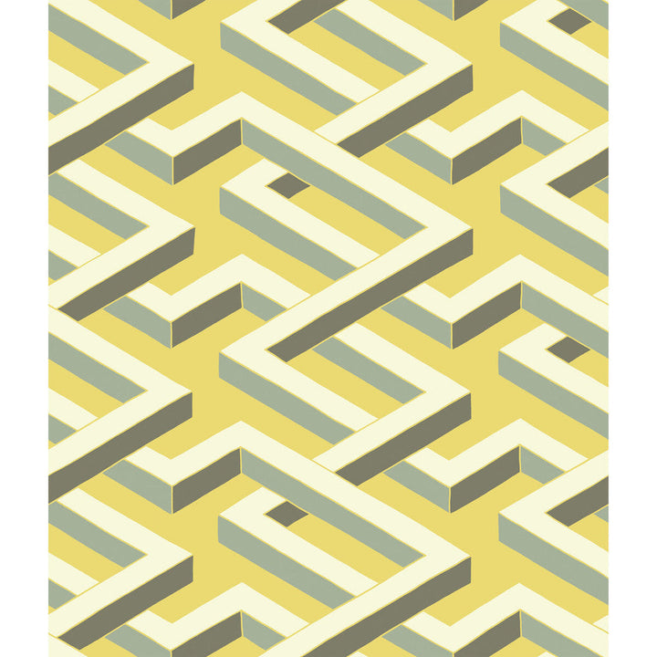 Luxor Green by Cole & Son Designer Wallcovering COLE & SON GEOMETRIC II PAPER - 100% United Kingdom Horizontal: and Vertical: 12 20.5 - Swanky Fabrics -