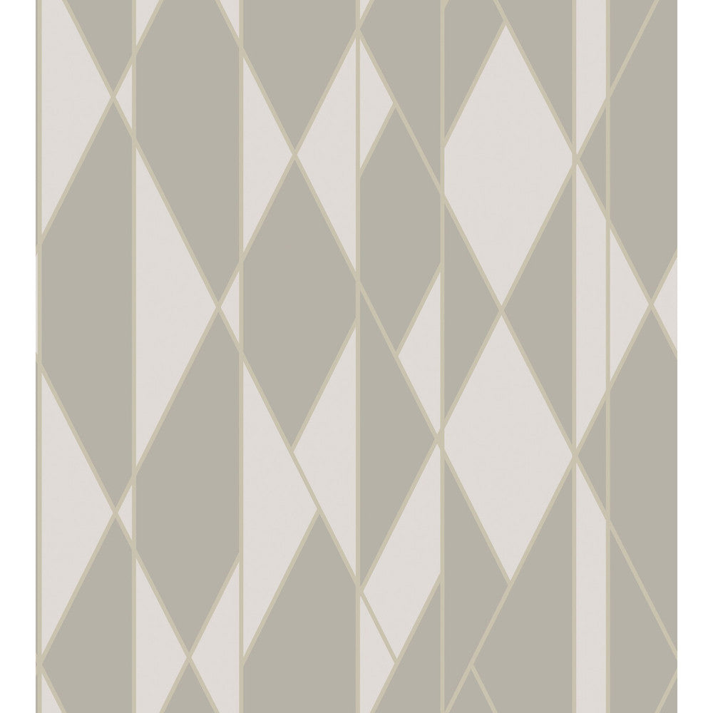 Oblique Grey And White by Cole & Son Designer Wallcovering COLE & SON GEOMETRIC II PAPER - 100% United Kingdom - Horizontal: - and Vertical: 30 27 - Swanky Fabrics -