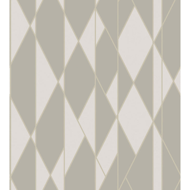 Oblique Grey And White by Cole & Son Designer Wallcovering COLE & SON GEOMETRIC II PAPER - 100% United Kingdom - Horizontal: - and Vertical: 30 27 - Swanky Fabrics -