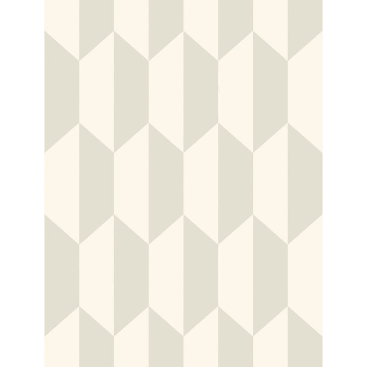 Tile White And Stone by Cole & Son Designer Wallcovering COLE & SON GEOMETRIC II PAPER - 100% United Kingdom Horizontal: and Vertical: 13.8 21 - Swanky Fabrics -