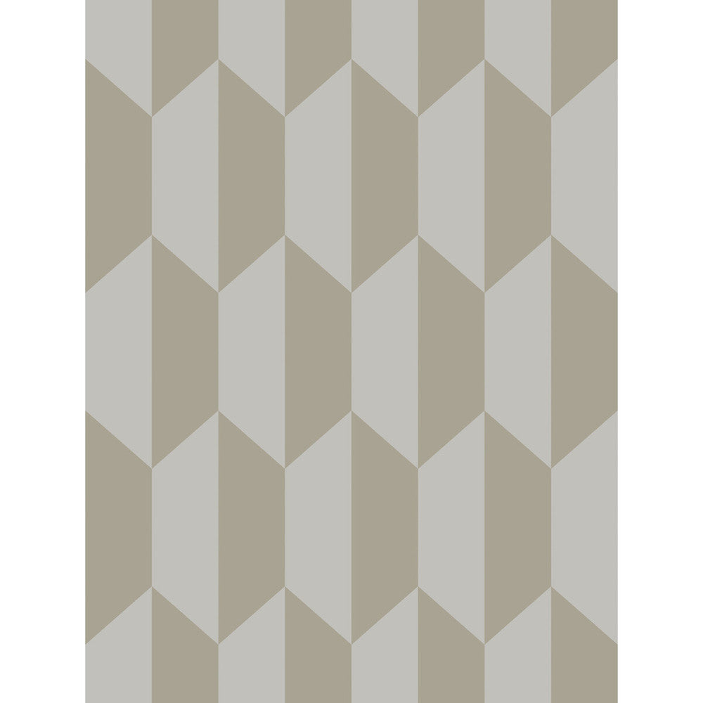 Tile Grey And Silver by Cole & Son Designer Wallcovering COLE & SON GEOMETRIC II PAPER - 100% United Kingdom - Horizontal: - and Vertical: 13.8 21 - Swanky Fabrics -