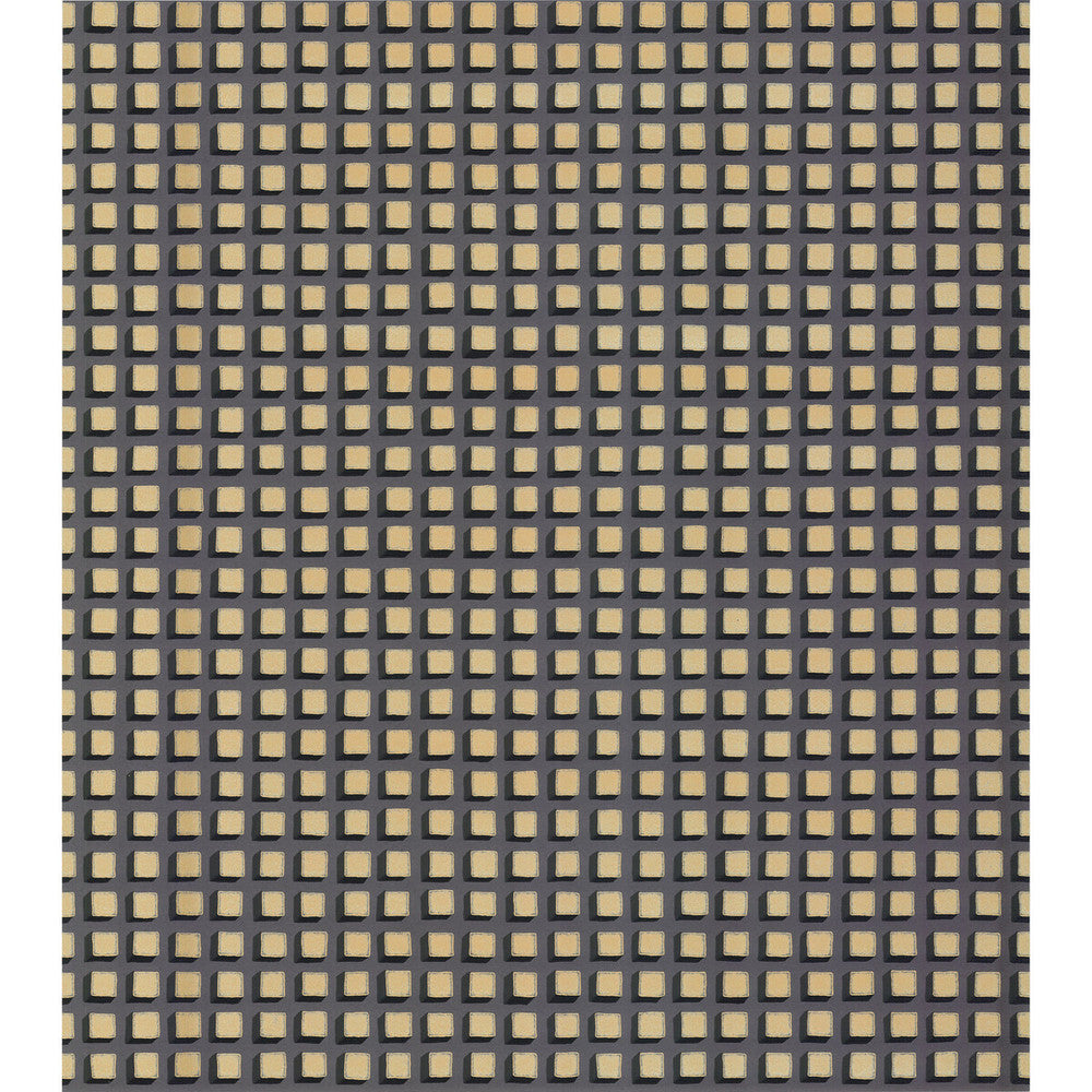 Mosaic Black And Gold by Cole & Son Designer Wallcovering COLE & SON GEOMETRIC II PAPER - 100% United Kingdom Horizontal: and Vertical: 1 20.5 - Swanky Fabrics -