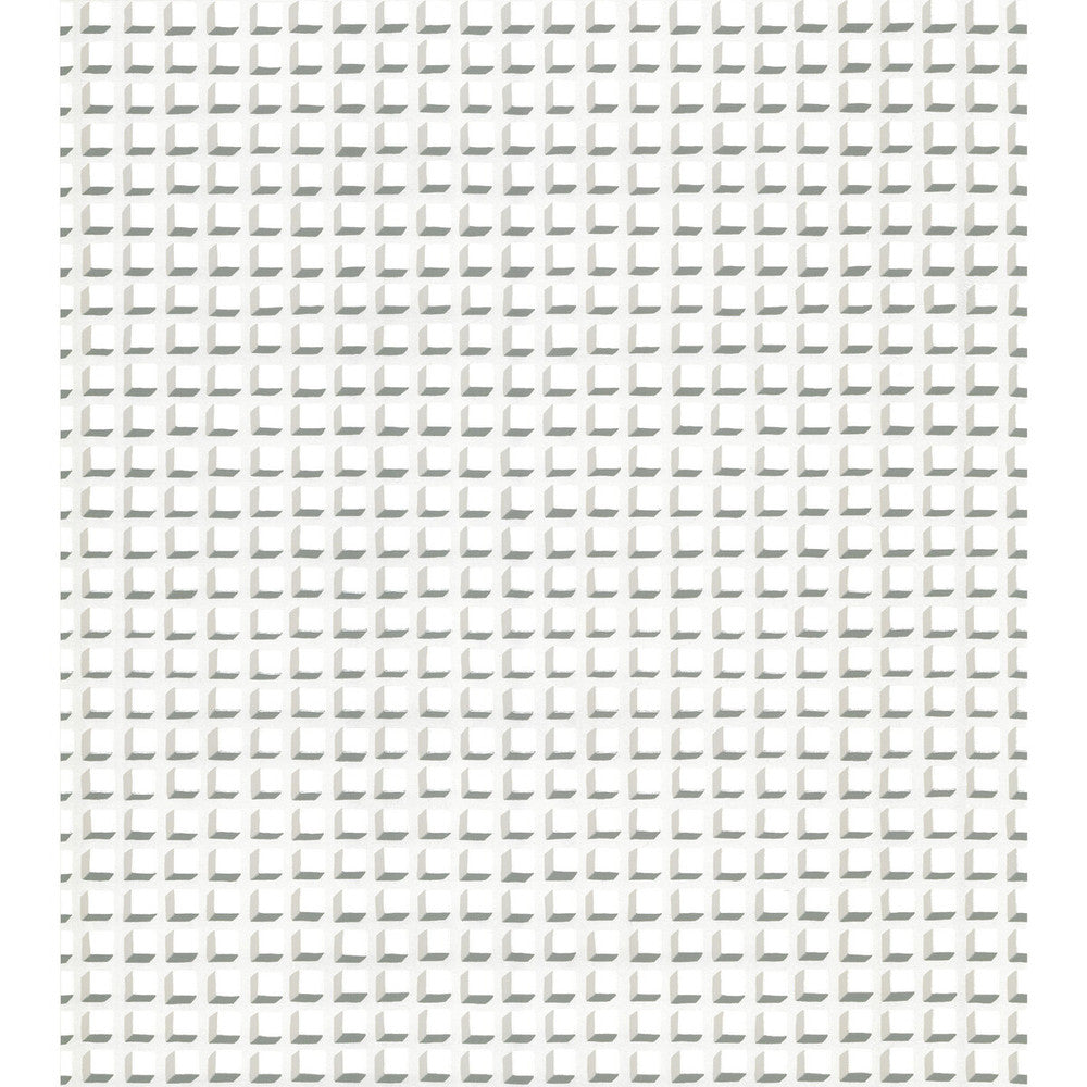 Mosaic White And White by Cole & Son Designer Wallcovering COLE & SON GEOMETRIC II PAPER - 100% United Kingdom - Horizontal: - and Vertical: 1 20.5 - Swanky Fabrics -