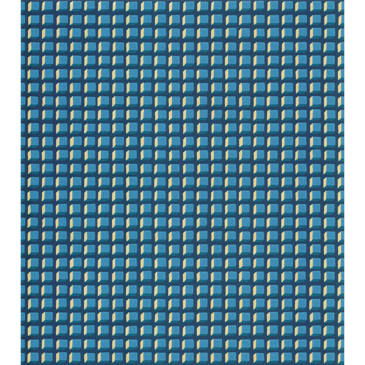Mosaic Blue And Gold by Cole & Son Designer Wallcovering COLE & SON GEOMETRIC II PAPER - 100% United Kingdom Horizontal: and Vertical: 1 20.5 - Swanky Fabrics -