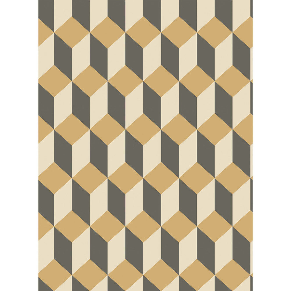 Delano Gold And Black by Cole & Son Designer Wallcovering COLE & SON GEOMETRIC II PAPER - 100% United Kingdom - Horizontal: - and Vertical: 9.5 21 - Swanky Fabrics -
