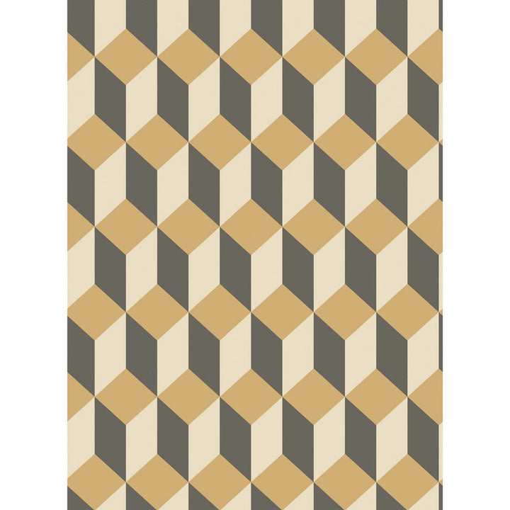 Delano Gold And Black by Cole & Son Designer Wallcovering COLE & SON GEOMETRIC II PAPER - 100% United Kingdom - Horizontal: - and Vertical: 9.5 21 - Swanky Fabrics -