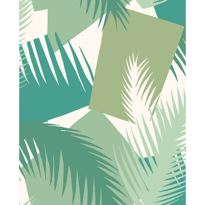 Deco Palm Green by Cole & Son Designer Wallcovering COLE & SON GEOMETRIC II PAPER - 100% United Kingdom - Horizontal: - and Vertical: 25.2 20.5 - Swanky Fabrics -