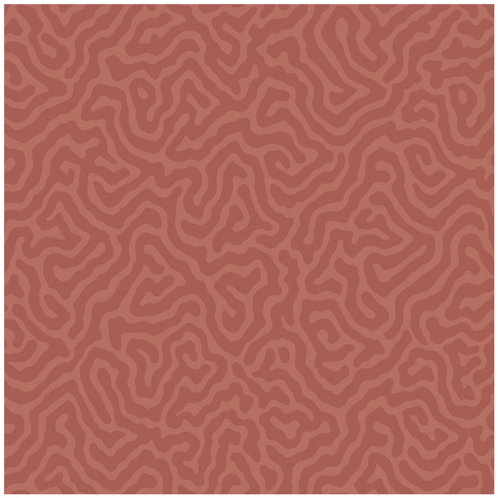 Coral Red by Cole & Son Designer Wallcovering COLE & SON LANDSCAPE PLAINS PAPER - 100% United Kingdom Horizontal: and Vertical: 4.2 20.5 - Swanky Fabrics -