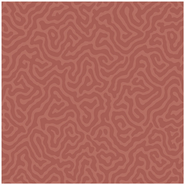 Coral Red by Cole & Son Designer Wallcovering COLE & SON LANDSCAPE PLAINS PAPER - 100% United Kingdom Horizontal: and Vertical: 4.2 20.5 - Swanky Fabrics -