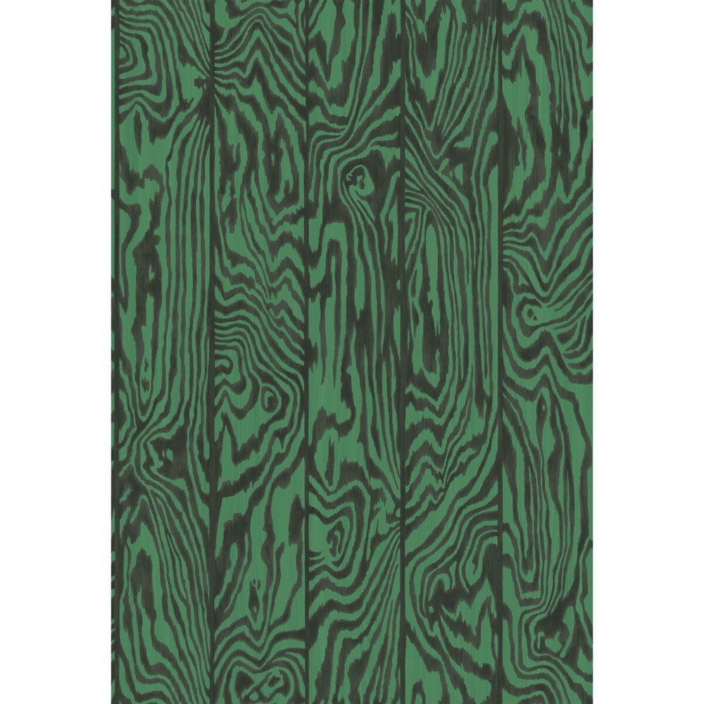 Zebrawood Emerald by Cole & Son Designer Wallcovering COLE & SON CURIO PAPER - 100% United Kingdom Horizontal: and Vertical: 30 20.5 - Swanky Fabrics -