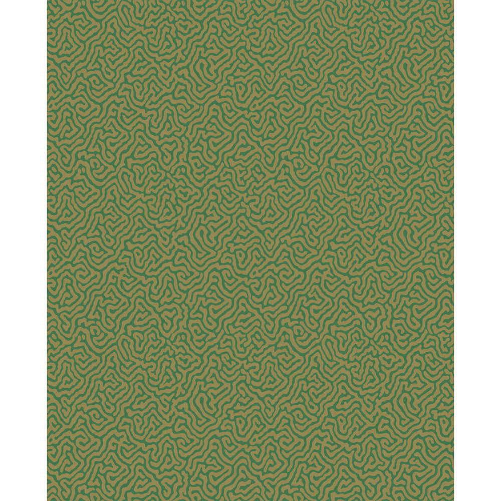 Vermicelli Green & Gold by Cole & Son Designer Wallcovering COLE & SON CURIO PAPER - 100% United Kingdom Horizontal: and Vertical: 8.3 20.5 - Swanky Fabrics -