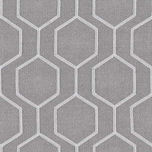 Europatex Fabric Socrates Hexagono Chinchilla