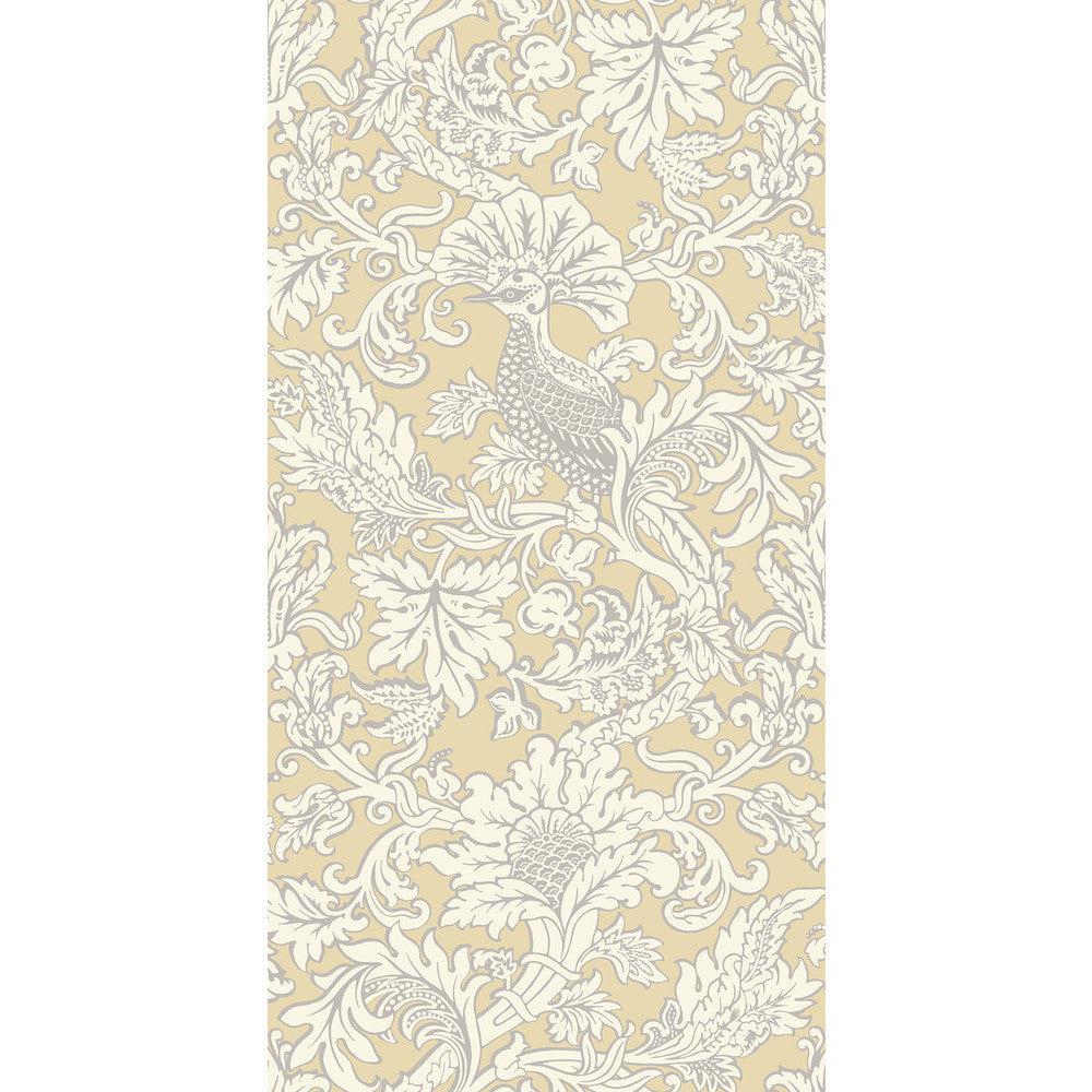 Balabina Vintage Yellow by Cole & Son Designer Wallcovering COLE & SON MARIINSKY DAMASK PAPER - 100% United Kingdom - Horizontal: - and Vertical: 40 20.5 - Swanky Fabrics -
