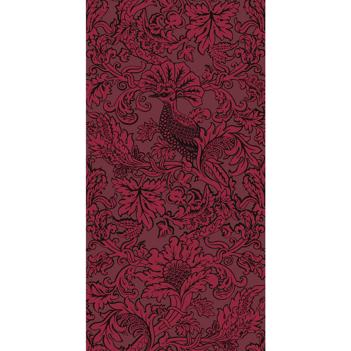 Balabina Velvet Red by Cole & Son Designer Wallcovering COLE & SON MARIINSKY DAMASK PAPER - 100% United Kingdom - Horizontal: - and Vertical: 40 20.5 - Swanky Fabrics -