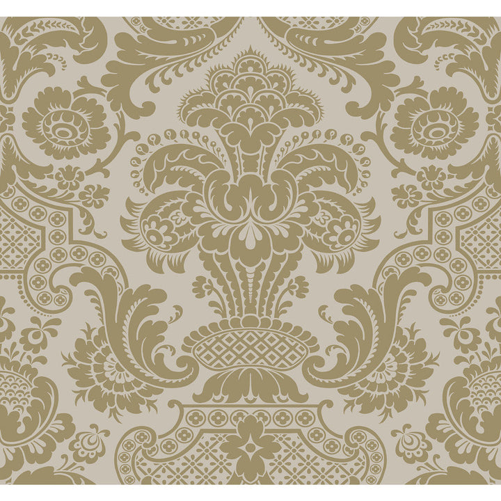 Carmen Cs Linen by Cole & Son Designer Wallcovering COLE & SON MARIINSKY DAMASK PAPER - 100% United Kingdom Horizontal: and Vertical: 25.25 27 - Swanky Fabrics -