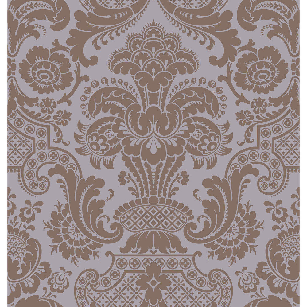 Petrouchka Lilac by Cole & Son Designer Wallcovering COLE & SON MARIINSKY DAMASK PAPER - 100% United Kingdom - Horizontal: - and Vertical: 28.25 27 - Swanky Fabrics -