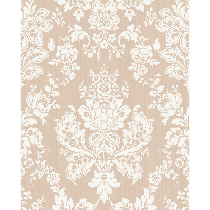 Giselle Shell Pink by Cole & Son Designer Wallcovering COLE & SON MARIINSKY DAMASK PAPER - 100% United Kingdom Horizontal: and Vertical: 25.25 20.5 - Swanky Fabrics -