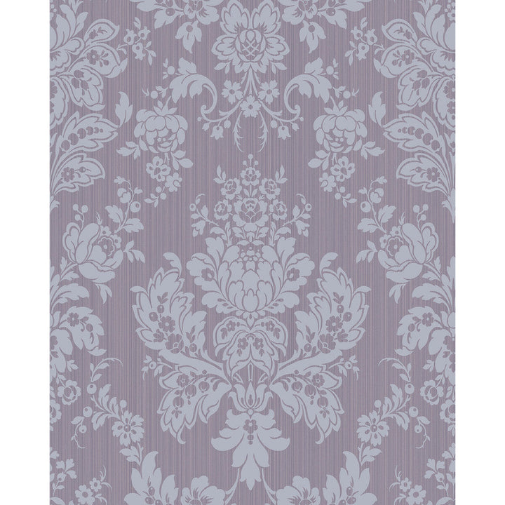 Giselle Plum by Cole & Son Designer Wallcovering COLE & SON MARIINSKY DAMASK PAPER - 100% United Kingdom Horizontal: and Vertical: 25.25 20.5 - Swanky Fabrics -