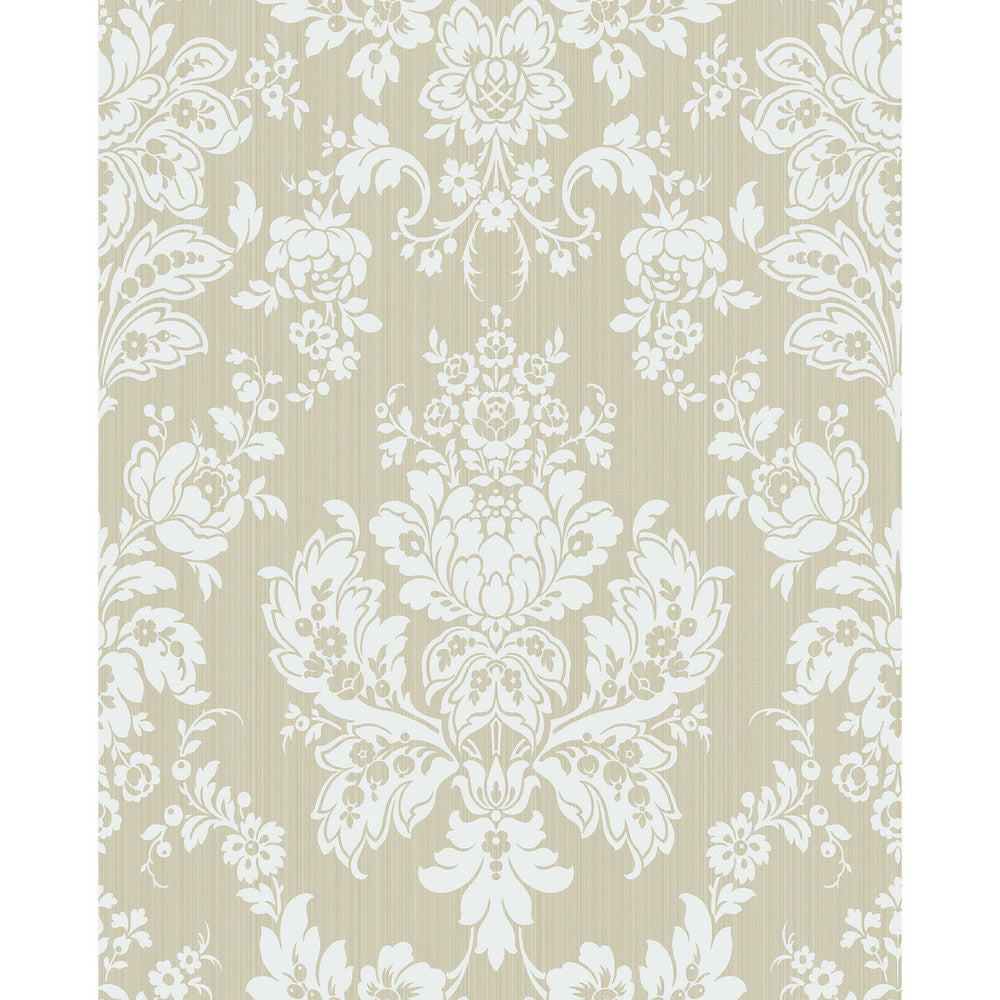 Giselle Old Olive by Cole & Son Designer Wallcovering COLE & SON MARIINSKY DAMASK PAPER - 100% United Kingdom - Horizontal: - and Vertical: 25.25 20.5 - Swanky Fabrics -